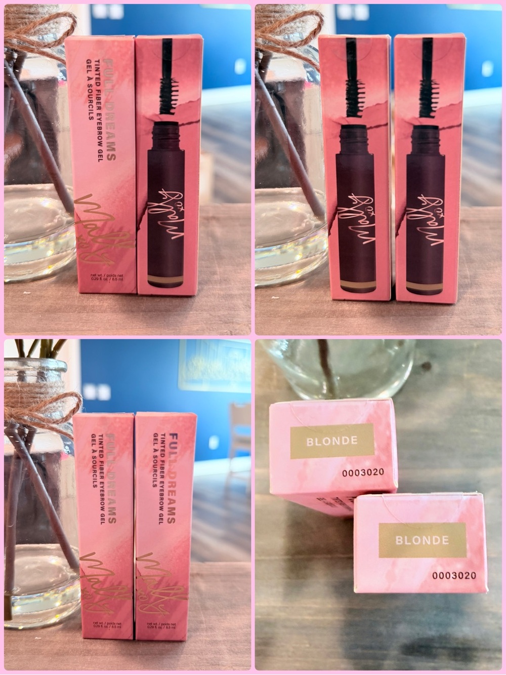 Mally Beauty Full Dreams Tinted Eyebrow Gel Blonde 2-Pack Full Size NWT & Sealed